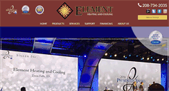 Desktop Screenshot of elementheatingandcooling.com